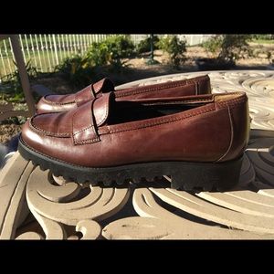 Paul Green brown leather loafers US 6.5 EUC career